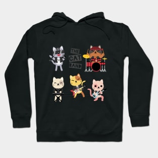 Guitarist Cat Band Hoodie